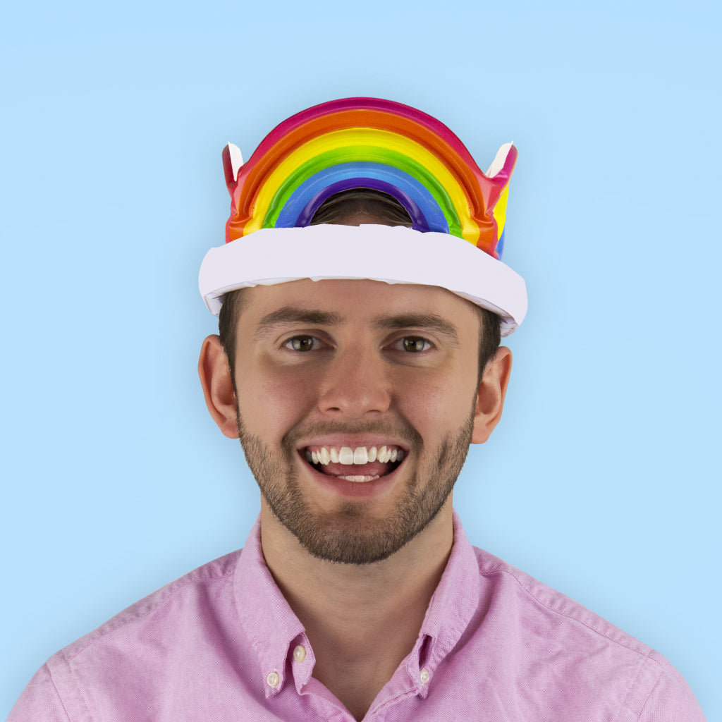Rainbow Crown - Couronne glonflable Gift Republic